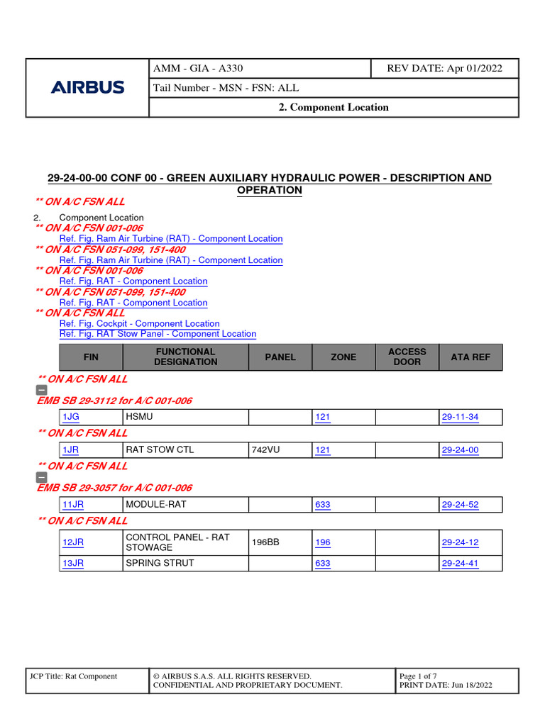 Rat Component | Download Free PDF | Aviation | Aerospace