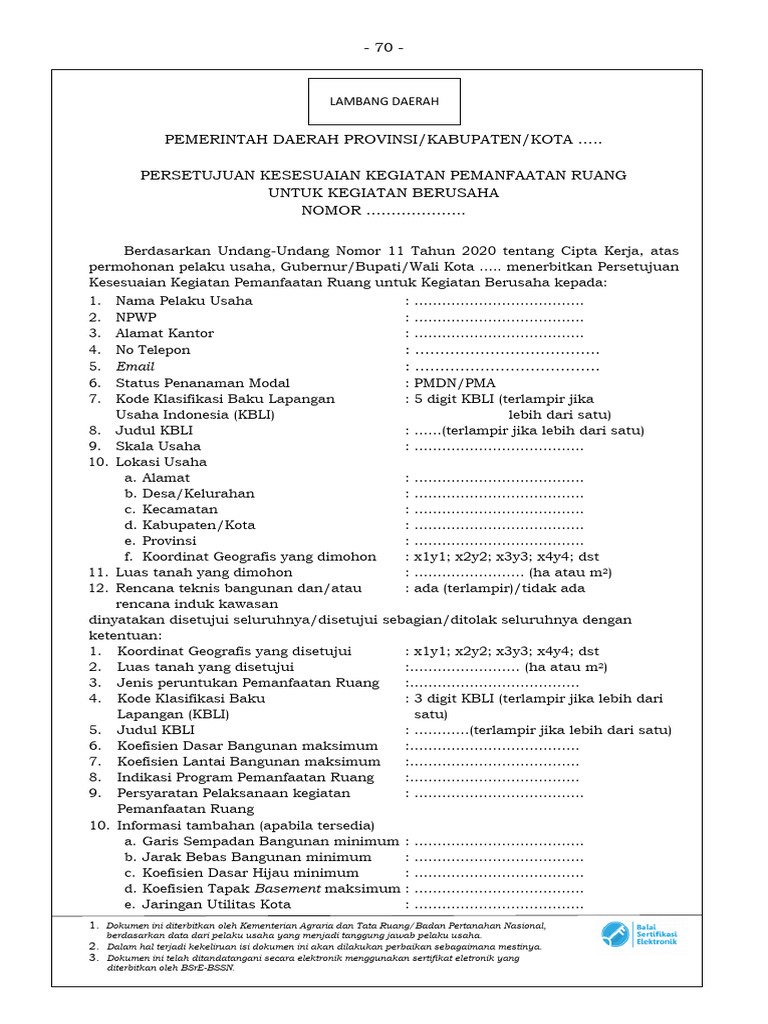 Lampiran Permen ATR - BPN Nomor 13 Tahun 2021 | PDF