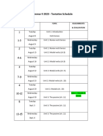 Schedule Gram II 2023