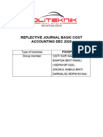 Reflective Journal Basic Cost Accounting Dec 2020