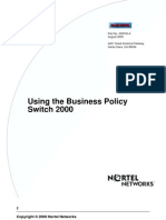 Using The Business Policy Switch 2000