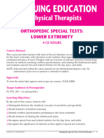 OrthopedicSpecialTests LOWER-Extremity StandAloneCourse