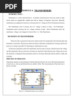 Module 4 Transformers Notes and IM Notes - TH and RMH