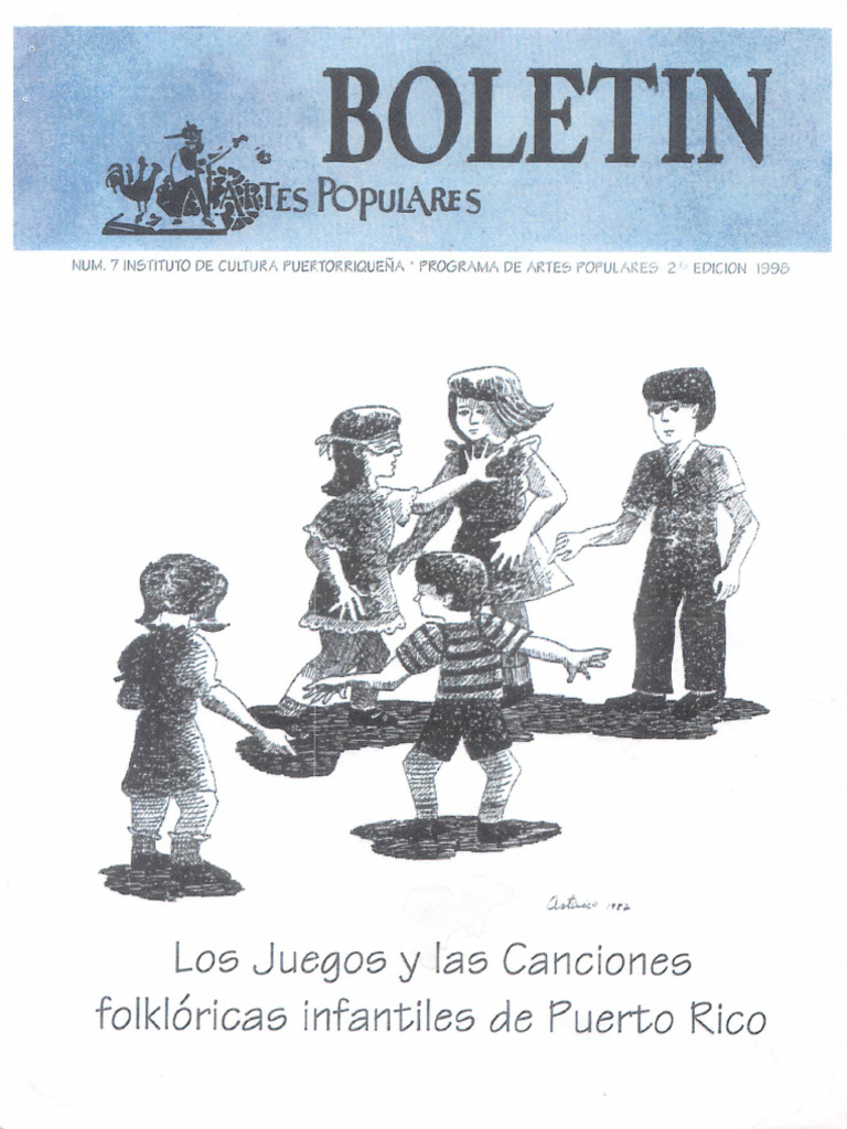 Boletín Los Juegos y Las Canciones Folklóricas Infantiles de Puerto