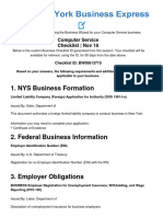 NYS Business Formation: Computer Service Checklist - Nov 16