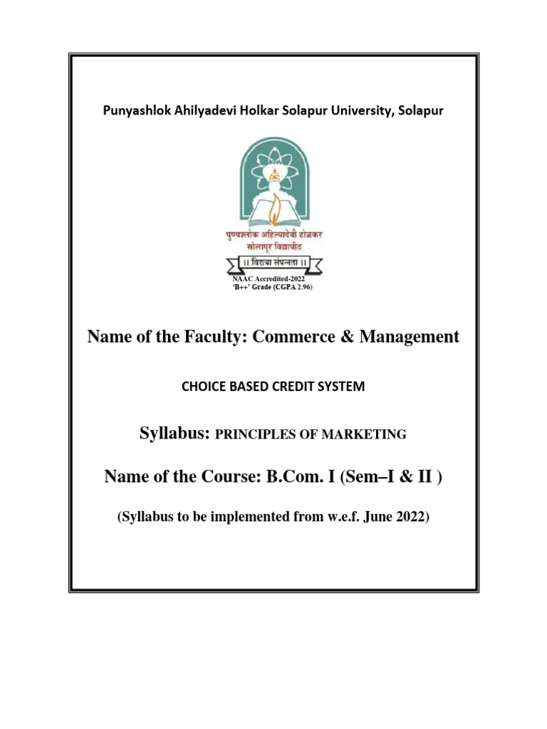 6 Bcom I Principle Marketing Download Free Pdf Marketing