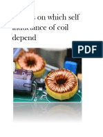 Factors On Which Self Inductance of Coil Depend