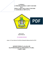 Progam Kerja Dan Laporan Program Kerja Tahunan Sekolah Mts Alkhairaat Bintauna 2018-2019