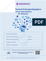 Psicopedagógica - 3º Básico