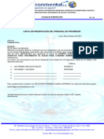 Formato N 02 CARTA DE PRESENTACION DEL PERSONAL
