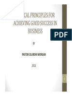 Biblical Principles For Achieving Success in Business