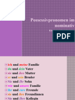 Possessivpronomen Im Nominativ