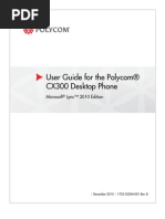 Polycom CX300 User Guide For Lync 2010