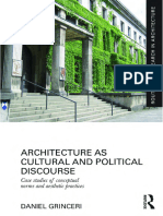 Architecture As Cultural and Political Discourse
