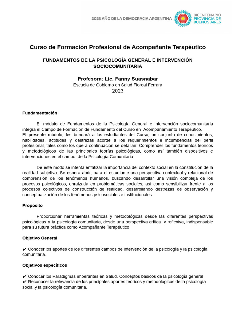 M3 PROGRAMA Fundamentos de Psicologia General e Intervencion Socio ...