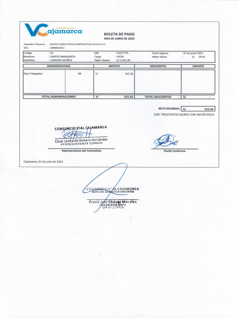 Boletas vial cajamarca pdf