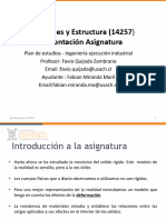 Presentación Del Curso Materiales y Estructura2-2023 Vespertino
