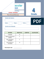 Evaluacion Primer Trimestre Cuarto Grado 2023 2024 (1) - Organized