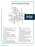 Fun Section - Crossword Puzzle