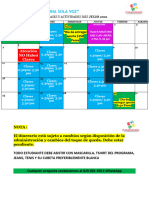 A Una Sola Voz Itinerario Julio 2021