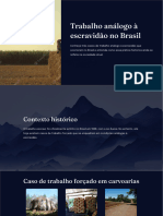 Trabalho Analogo A Escravidao No Brasil
