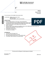 Cambridge IGCSE: Combined Science 0653/21