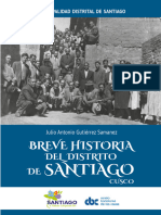 Breve Historia Del Distrito de Santiago. J.A. Gutierrez Samanez (30-05-2023)