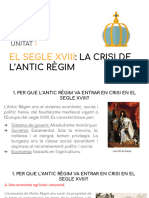 Tema 1 El Segle Xviii I La Crisi de Lantic Règim