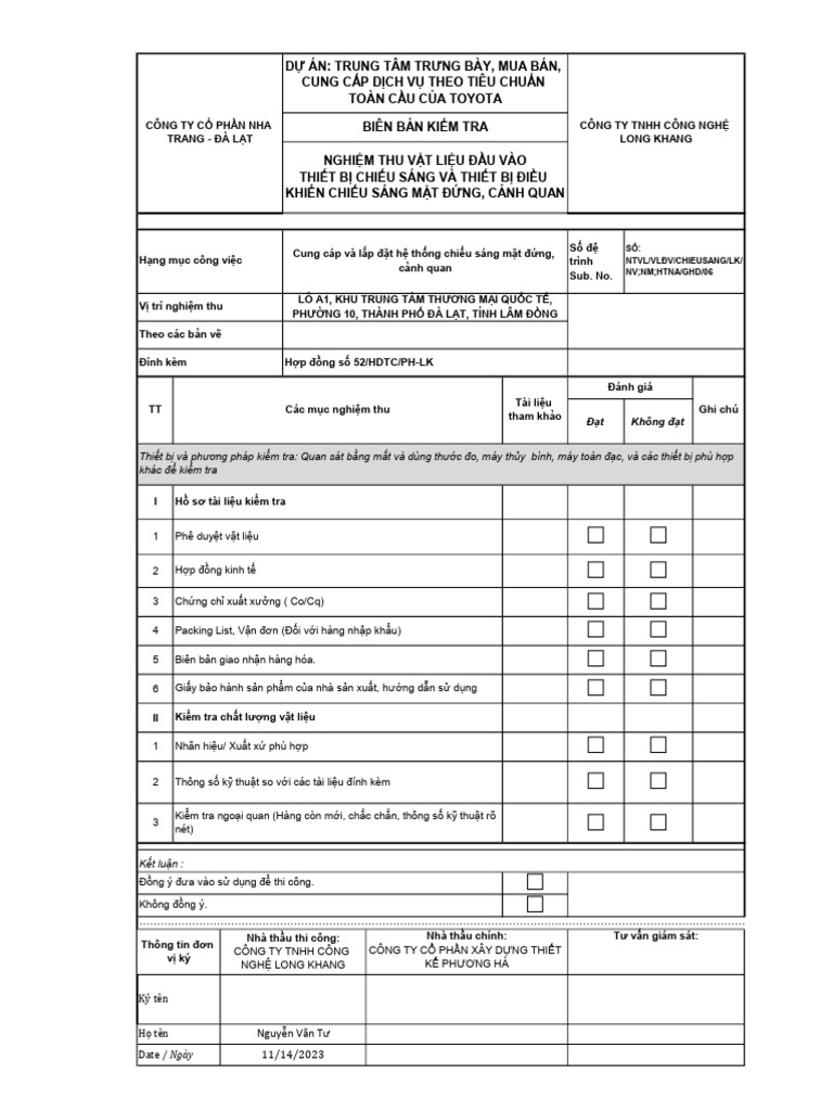 Check List | PDF