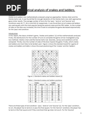 Snakes and Ladders Final