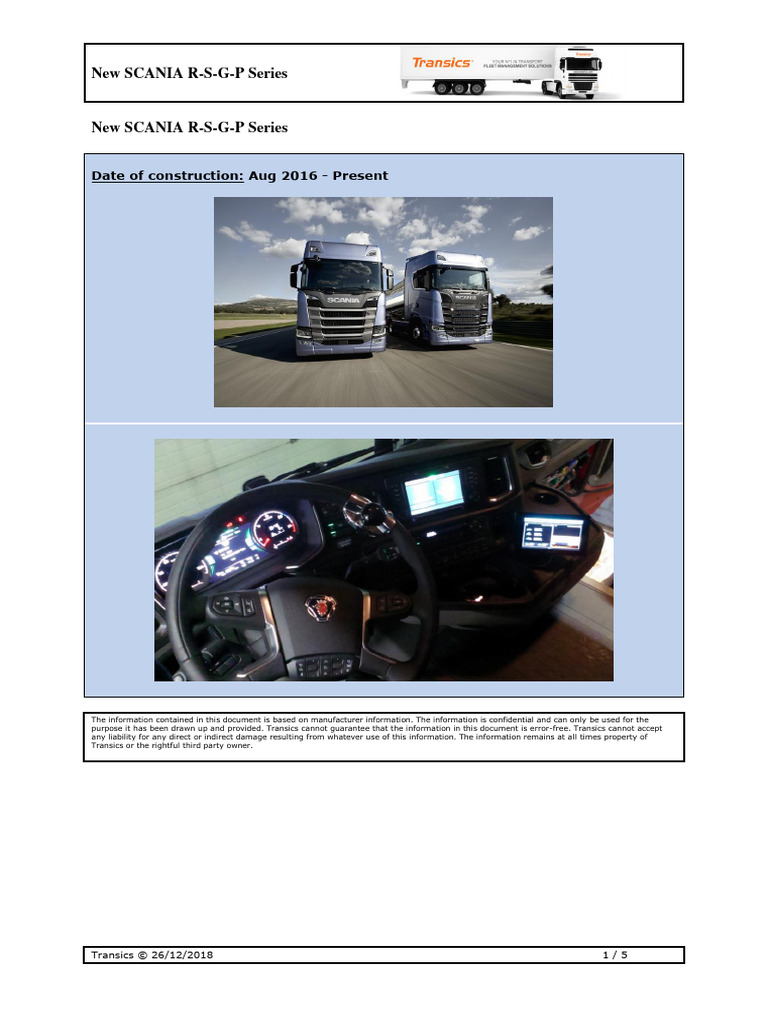 TIG SCANIA NEW R-S-G-P Series EN | Download Free PDF | Electrical ...