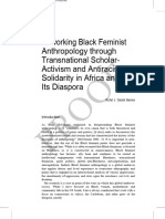 RJDBarnes. Reworking Black Feminist Anthropology Through Transnational Scholar - Activism and Antiracist Solidarity in Africa and Its Diaspora