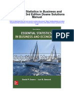 Essential Statistics in Business and Economics 3rd Edition Doane Solutions Manual