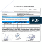 Acta Entrega Recepción Equipos