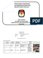 Laporan Kinerja Sekretariat PPS Desa Padango