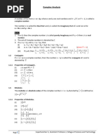 Complex Lecture Notes 1