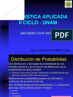 Estadistica Aplicada Ii Ciclo - Unam: Distribucion Binomial