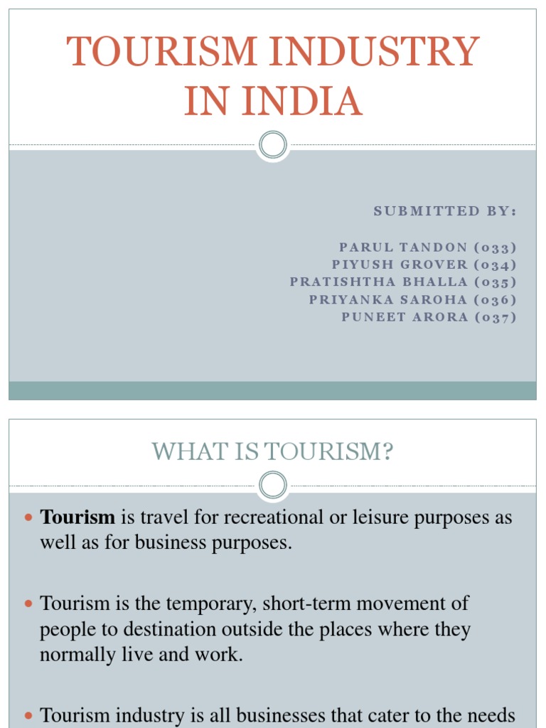 Tourism Industry In India F Pdf Tourism Travel Agency