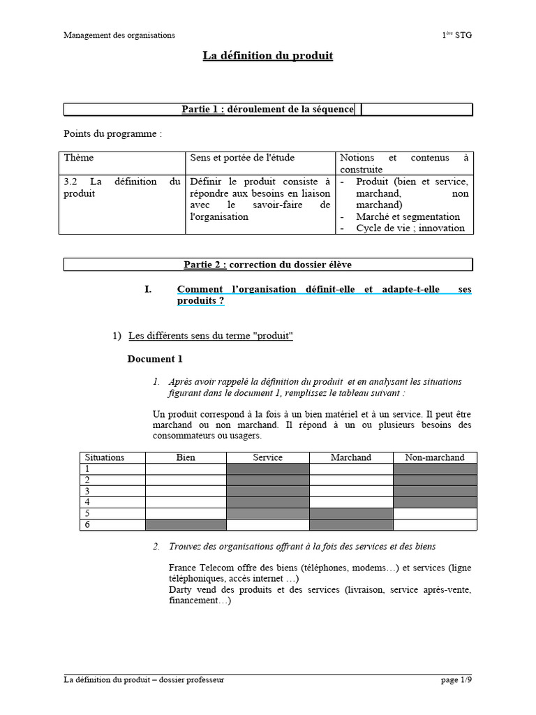 Définition du produit en marketing | PDF | Consommateurs | Segmentation ...