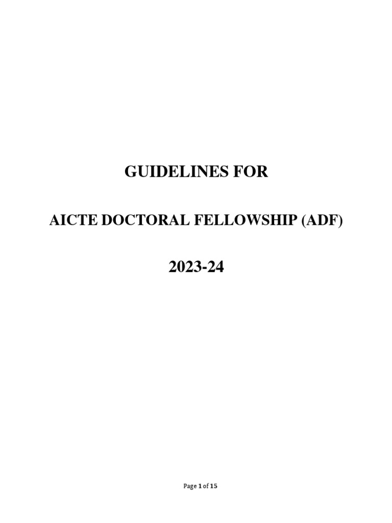 Revised ADF Guidelines 20232024 PDF Of Things
