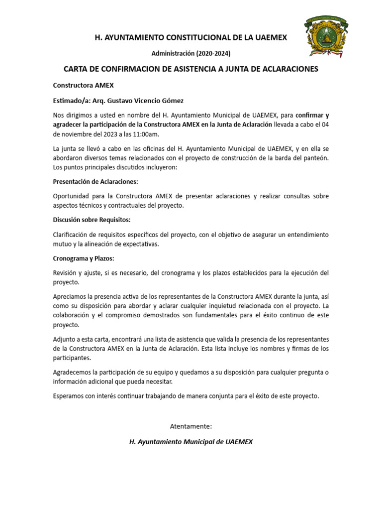 carta-de-confirmacion-de-asistencia-a-junta-de-aclaraciones-pdf