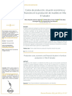 Costos de Producción, Situación Económica y Financiera en La Producción de Muebles en Villa El Salvador