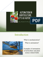 Automation in The Greenhouse Horticulture Presentation