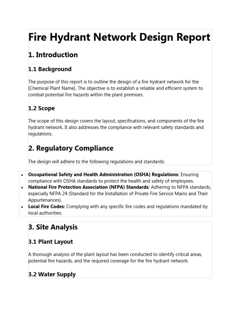 Fire Hydrant Network | PDF | Scada | Fire Safety