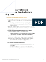 La Era Radical y El Nuevo Comienzo de Fraude Electoral - Roy - Hora