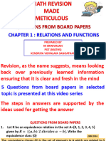 Board Questions - Relations and Functions