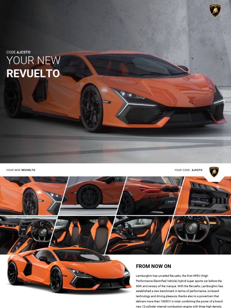 Lamborghini Revuelto Owner's Guide | PDF | Motor Vehicle | Car