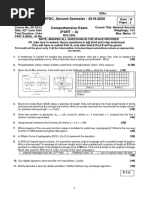 BPDC, Second Semester - 2019-2020: M.E. (SS)