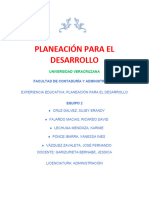 Planeación para El Desarrollo