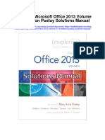 Exploring Microsoft Office 2013 Volume 2 1st Edition Poatsy Solutions Manual
